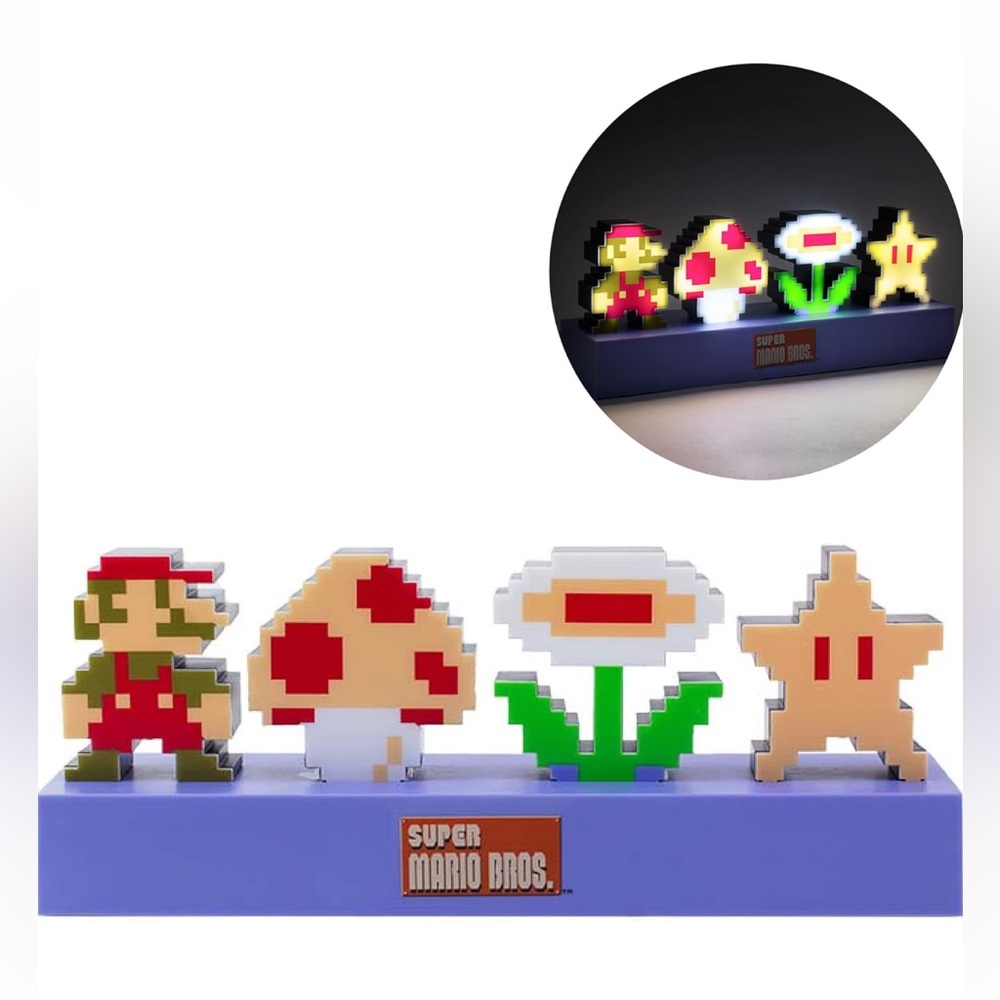 Paladone Super Mario Bros Icons Light bedroom decor